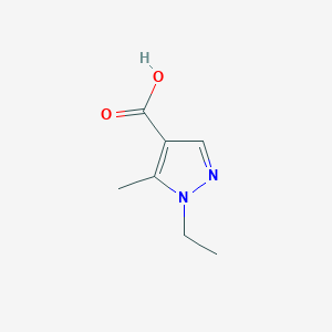 molecular formula C7H10N2O2 B1269434 1-Ethyl-5-methyl-1H-pyrazole-4-carboxylic acid CAS No. 887408-72-2
