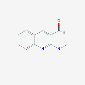 molecular formula C12H12N2O B1269436 2-(Dimethylamino)quinoline-3-carbaldehyde CAS No. 728035-61-8