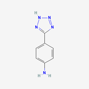 molecular formula C7H7N5 B1269438 4-(1H-四唑-5-基)苯胺 CAS No. 46047-18-1