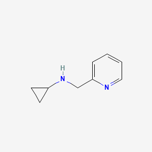molecular formula C9H12N2 B1269439 N-(pyridin-2-ylmethyl)cyclopropanamine CAS No. 626210-44-4