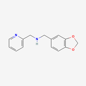 Benzo[1,3]dioxol-5-ylmethyl-pyridin-2-ylmethyl-amine