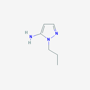 molecular formula C6H11N3 B1269444 1-propyl-1H-pyrazol-5-amine CAS No. 3524-15-0
