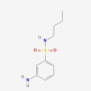 molecular formula C10H16N2O2S B126945 3-Amino-N-butylbenzenesulfonamide CAS No. 143173-93-7