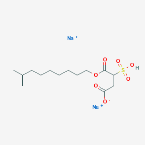 molecular formula C14H24Na2O7S B12694511 Disodium 4-[(8-methylnonyl)oxy]-4-oxo-3-sulfonatobutanoate CAS No. 65277-50-1