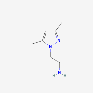 molecular formula C7H13N3 B1269457 2-(3,5-dimethyl-1H-pyrazol-1-yl)ethanamine CAS No. 62821-88-9