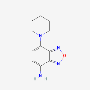 molecular formula C11H14N4O B1269465 7-Piperidin-1-yl-2,1,3-benzoxadiazol-4-amine CAS No. 842964-23-2