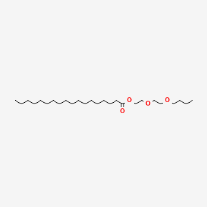 molecular formula C26H52O4 B12694662 Octadecanoic acid, 2-(2-butoxyethoxy)ethyl ester CAS No. 93894-13-4