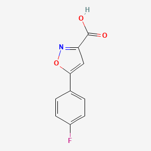 molecular formula C10H6FNO3 B1269469 5-(4-Fluorophenyl)isoxazole-3-carboxylic acid CAS No. 33282-24-5