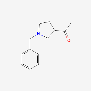 molecular formula C13H17NO B1269515 1-(1-Benzylpyrrolidin-3-yl)ethanone CAS No. 87088-73-1