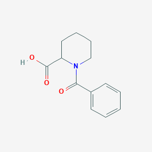 molecular formula C13H15NO3 B1269516 1-Benzoylpiperidine-2-carboxylic acid CAS No. 78348-46-6
