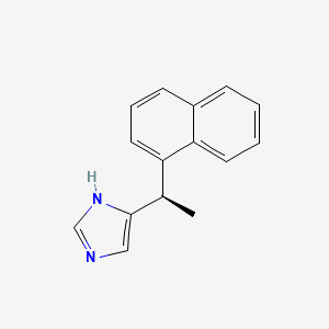 molecular formula C15H14N2 B12695198 Naphthylmedetomidine, (R)- CAS No. 156833-40-8
