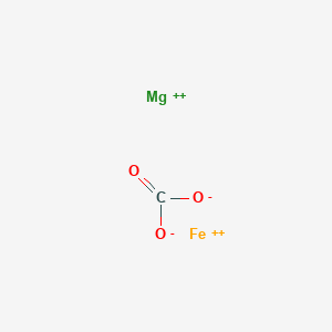molecular formula CFeMgO3+2 B12695226 Siderite, magnesian ((Fe0.5-0.9Mg0.1-0.5)(CO3)) CAS No. 102785-99-9