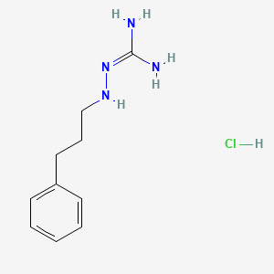 molecular formula C10H17ClN4 B12695350 1-(3-Phenylpropylamino)guanidine hydrochloride CAS No. 30598-34-6