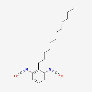 molecular formula C20H28N2O2 B12695352 2-Dodecyl-1,3-phenylene diisocyanate CAS No. 93859-03-1