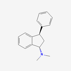 molecular formula C17H19N B12695360 Dimefadane, trans- CAS No. 86946-42-1