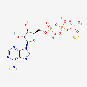 molecular formula C10H15N5O13P3Ru B12695363 Ru-Atp CAS No. 134981-39-8