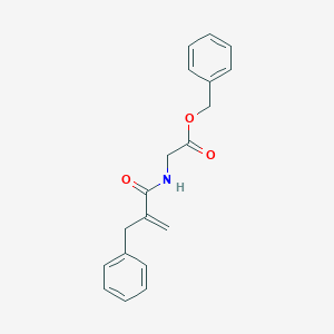 molecular formula C19H19NO3 B126954 Benzyl 2-(2-benzylprop-2-enoylamino)acetate CAS No. 87428-99-7