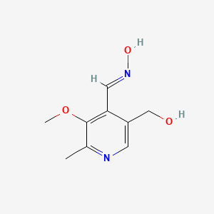 molecular formula C9H12N2O3 B12695413 Pyridoxal methyloxime CAS No. 26323-27-3
