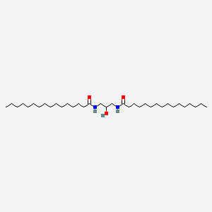 molecular formula C35H70N2O3 B12695438 Hexadecanamide, N,N'-(2-hydroxy-1,3-propanediyl)bis- CAS No. 138404-84-9
