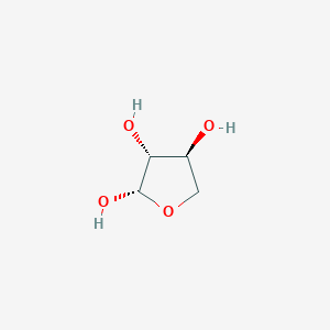 molecular formula C4H8O4 B12695550 beta-L-Threofuranose CAS No. 1932114-85-6