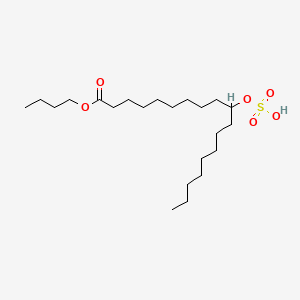 molecular formula C22H44O6S B12695652 Butyl 10-(sulfooxy)stearate CAS No. 63021-26-1