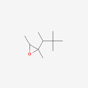 molecular formula C10H20O B12695679 2,3-Dimethyl-2-(1,2,2-trimethylpropyl)oxirane CAS No. 81786-70-1