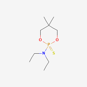 molecular formula C9H20NO2PS B12695706 1,3,2-Dioxaphosphorinan-2-amine, N,N-diethyl-5,5-dimethyl-, 2-sulfide CAS No. 14202-66-5