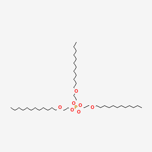 molecular formula C42H87O7P B12695718 Tri(2-dodecoxyethyl) phosphate CAS No. 97659-32-0