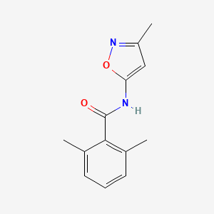 molecular formula C13H14N2O2 B12695773 Benzamide, 2,6-dimethyl-N-(3-methyl-5-isoxazolyl)- CAS No. 130403-11-1
