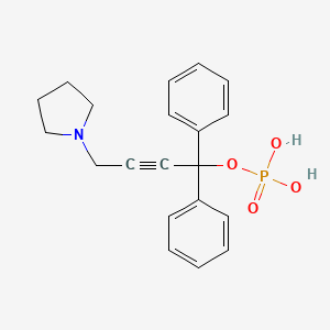 molecular formula C20H24NO5P B12695846 Butinoline phosphate CAS No. 57248-89-2