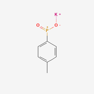 molecular formula C7H7KO2P+ B12695918 Phosphinic acid, (4-methylphenyl)-, potassium salt CAS No. 175587-61-8