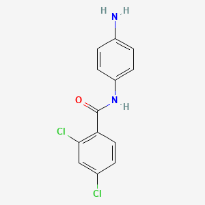 molecular formula C13H10Cl2N2O B1269593 N-(4-aminophenyl)-2,4-dichlorobenzamide CAS No. 293737-94-7