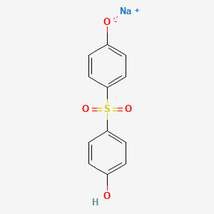molecular formula C12H9NaO4S B12695950 Phenol, 4,4'-sulfonylbis-, monosodium salt CAS No. 20210-83-7