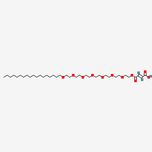 molecular formula C36H68O11 B12695985 (3,6,9,12,15,18,21-Heptoxanonatriacontyl) hydrogen but-2-ene-1,4-dioate CAS No. 94158-39-1