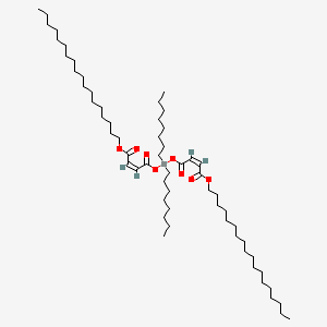 molecular formula C60H112O8Sn B12695989 Octadecyl (Z,Z)-6,6-dioctyl-4,8,11-trioxo-5,7,12-trioxa-6-stannatriaconta-2,9-dienoate CAS No. 62480-03-9