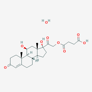 molecular formula C25H36O9 B126960 Hydrocortisone hemisuccinate hydrate CAS No. 83784-20-7