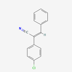 molecular formula C15H10ClN B1269604 ACRYLONITRILE, 2-(p-CHLOROPHENYL)-3-PHENYL- CAS No. 3695-93-0