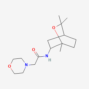 molecular formula C16H28N2O3 B12696044 N-(1,8-Epoxy-p-menth-2-yl)-4-morpholineacetamide CAS No. 94253-07-3