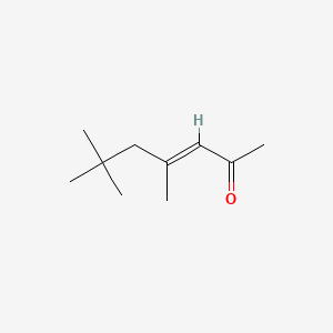 molecular formula C10H18O B12696081 4,6,6-Trimethylhept-3-en-2-one CAS No. 23732-00-5