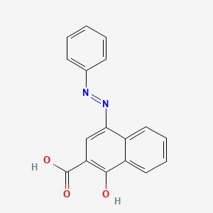 molecular formula C17H12N2O3 B12696099 1-Hydroxy-4-(phenylazo)-2-naphthalenecarboxylic acid CAS No. 4870-50-2