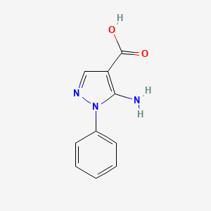 molecular formula C10H9N3O2 B1269610 5-Amino-1-phenyl-1H-pyrazole-4-carboxylic acid CAS No. 51649-80-0