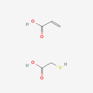 molecular formula C5H8O4S B12696116 2-Propenoic acid, telomer with mercaptoacetic acid CAS No. 35641-11-3