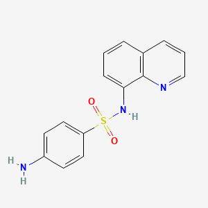 molecular formula C15H13N3O2S B1269616 Benzenesulfonamide, 4-amino-N-8-quinolinyl- CAS No. 33757-63-0