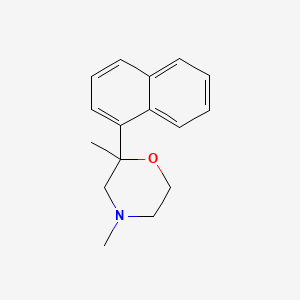 molecular formula C16H19NO B12696181 2,4-Dimethyl-2-(1-naphthalenyl)morpholine CAS No. 109461-27-0