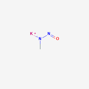 molecular formula CH3KN2O B12696227 N-Nitrosomethanamine potassium salt CAS No. 87039-32-5