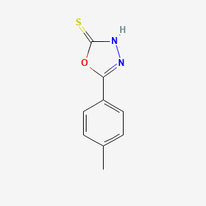 molecular formula C9H8N2OS B1269623 5-(4-Methylphenyl)-1,3,4-oxadiazole-2-thiol 