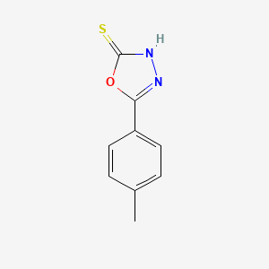 molecular formula C9H8N2OS B1269623 5-(4-Methylphenyl)-1,3,4-oxadiazole-2-thiol CAS No. 31130-15-1
