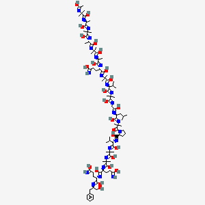 molecular formula C90H149N23O24 B12696250 Trichokonin VI CAS No. 97242-16-5