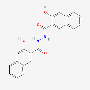 molecular formula C22H16N2O4 B12696259 3-Hydroxy-N'-(3-hydroxy-2-naphthoyl)-2-naphthohydrazide CAS No. 26705-11-3