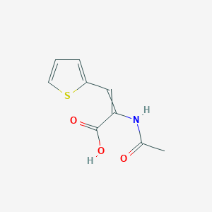 molecular formula C9H9NO3S B1269628 2-(Acetylamino)-3-(2-thienyl)-acrylic acid 